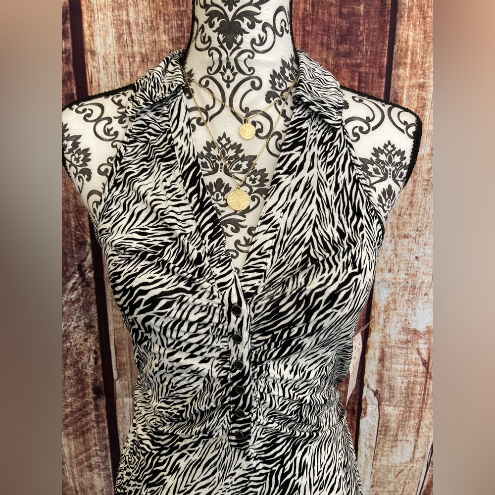 Free People | NWT Animal Print RacerBack Tank - Picture 5 of 10